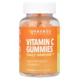 Havasu Nutrition, 비타민C 구미젤리, 데일리 이뮨+, 오렌지 맛, 구미젤리 60개