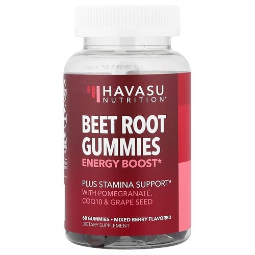 Havasu Nutrition, 비트 뿌리 구미젤리, 혼합 베리 맛, 구미젤리 60개 상세 이미지