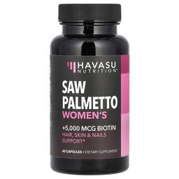 Havasu Nutrition, 쏘팔메토 여성용 + 비오틴, 캡슐 60정