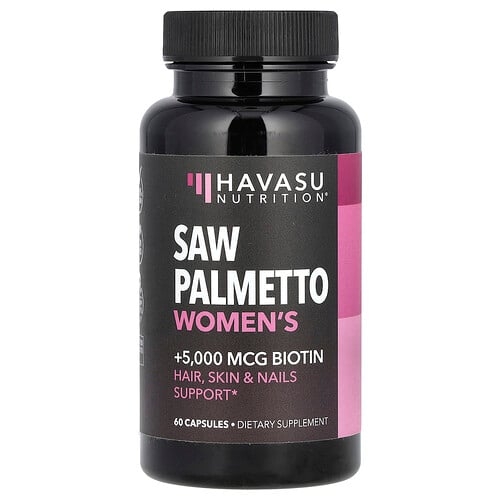 Havasu Nutrition, 쏘팔메토 여성용 + 비오틴, 캡슐 60정 상세 이미지