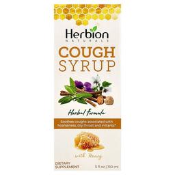 허비온 Herbion Naturals, 기침 시럽, 꿀 함유, 알코올 무함유, 150ml(5fl oz)