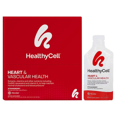헬시셀 HealthyCell, 심장 & 혈관 건강, 스트로베리, 젤 팩 30개, 각 25ml(0.84fl oz) 상세 이미지