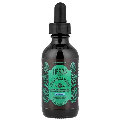 허브 Herbs Etc., ChlorOxygen®, 오리지널, 알코올 무함유, 59ml(2fl oz) 상품 이미지