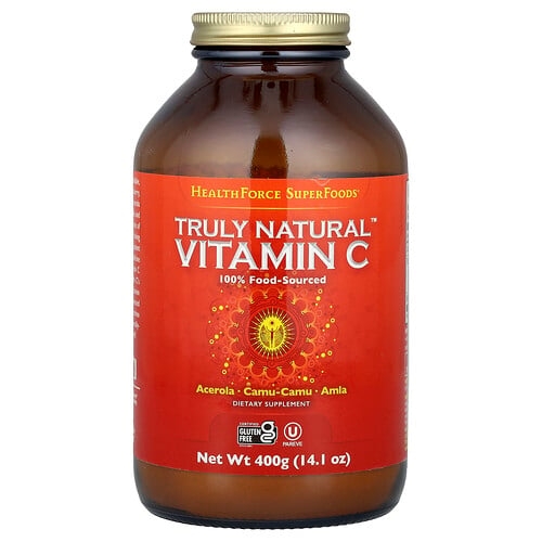 헬스포스 슈퍼푸드 HealthForce Superfoods, Truly Natural 비타민C, 400g(14.1oz) 상세 이미지