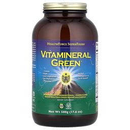 헬스포스 슈퍼푸드 HealthForce Superfoods, Vitamineral 그린, 버전 5.6, 500g(17.6oz)
