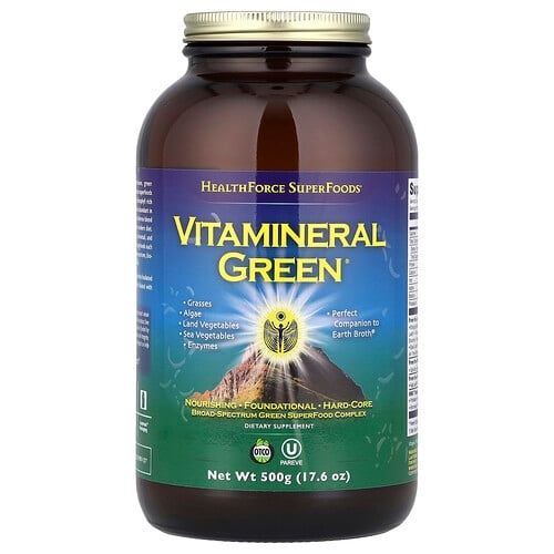 헬스포스 슈퍼푸드 HealthForce Superfoods, Vitamineral 그린, 버전 5.6, 500g(17.6oz) 상세 이미지
