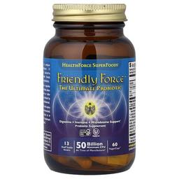 헬스포스 슈퍼푸드 HealthForce Superfoods, Friendly Force™, 얼티밋 프로바이오틱, VeganCaps™ 60정