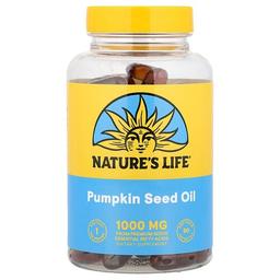 네츄럴 라이프 Nature's Life, 호박씨 오일, 1,000mg, 소프트젤 90정