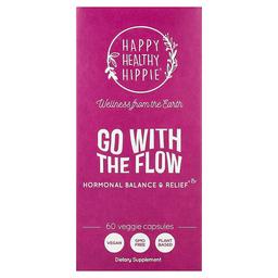 해피 헬시 히피 Happy Healthy Hippie, Go With The Flow, 호르몬 균형 및 완화, 베지 캡슐 60정