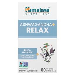 히말리야 허벌 헬스케어 Himalaya, 아슈와간다 + 릴렉스, 베지 캡슐 60정