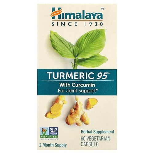 히말리야 허벌 헬스케어 Himalaya, Turmeric 95®, 커큐민 함유, 베지 캡슐 60정 상세 이미지