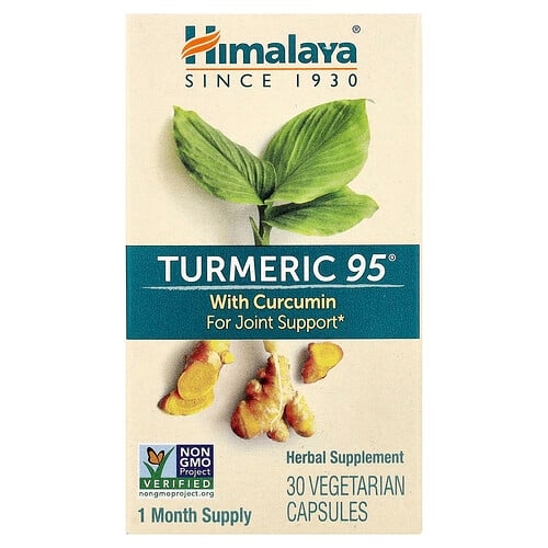 히말리야 허벌 헬스케어 Himalaya, Turmeric 95®, 커큐민 함유, 베지 캡슐 30정 상세 이미지