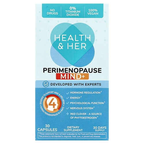 헬스 앤드 허 Health and Her, 폐경기 전후 Mind+, 캡슐 30정 상세 이미지