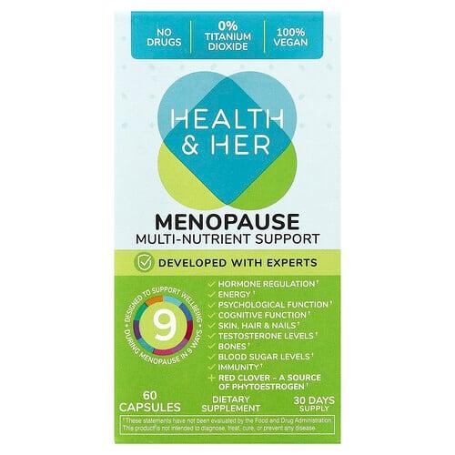 헬스 앤드 허 Health and Her, Menopause, 다양한 영양소 지원, 캡슐 60정 상품 이미지