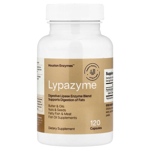 휴스턴 엔자임 Houston Enzymes, Lypazyme, 120 캡슐 상세 이미지