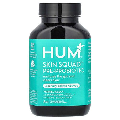 훔 뉴트리션 HUM Nutrition, Skin Squad 프리바이오틱 + 프로바이오틱, 베지 캡슐 60정 상품 이미지