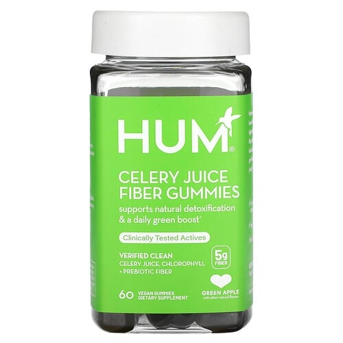 훔 뉴트리션 HUM Nutrition, 셀러리즙 식이섬유 구미젤리, 청사과, 5g, 비건 구미젤리 60개 상세 이미지