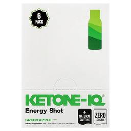 케톤 아이큐 Ketone-IQ, Energy Shot, 그린 애플, 병 6개, 각 59ml(2fl oz)