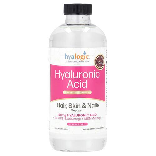 햐로직 LLC Hyalogic, 히알루론산, 고급 포뮬라, 모발, 피부, 손발톱 지원, 354.88ml(12fl oz) 상품 이미지
