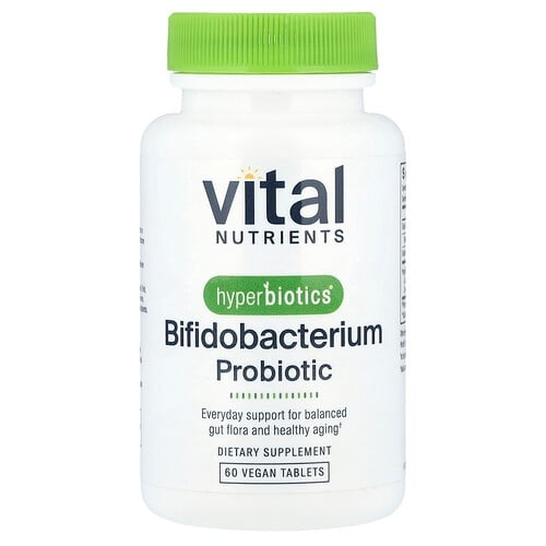 Vital Nutrients, Hyperbiotics®, 비피도박테리움 프로바이오틱, 비건 정제 60정 상세 이미지