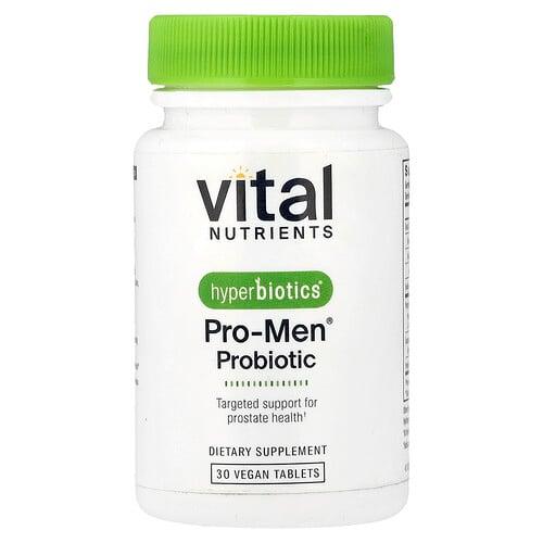 Vital Nutrients, Hyperbiotics®, Pro-Men® 프로바이오틱, 비건 정제 30정 상품 이미지
