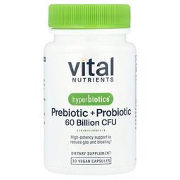 Vital Nutrients, Hyperbiotics®, 프리바이오틱+프로바이오틱, 베지 캡슐 30정