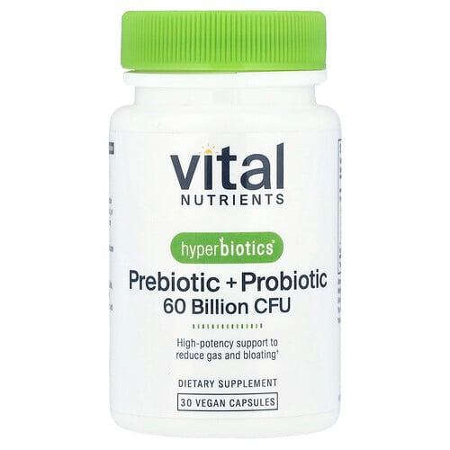 Vital Nutrients, Hyperbiotics®, 프리바이오틱+프로바이오틱, 베지 캡슐 30정 상품 이미지