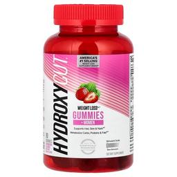 하이드록시컷 Hydroxycut, 체중 감량 + 여성용 구미젤리, 딸기 맛, 구미젤리 90개