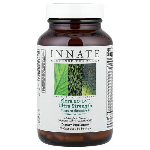 인네이트 리스폰스 포뮬라 Innate Response Formulas, Flora 20-14™, 울트라 스트렝스, 캡슐 60정 상세 이미지