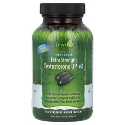 어윈 네츄럴 Irwin Naturals, 넥스트 레벨, 테스토스테론 UP v2, 액상 소프트젤 60정