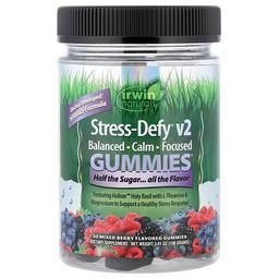 어윈 네츄럴 Irwin Naturals, Stress-Defy® v2 구미젤리, 혼합 베리 맛, 구미젤리 30개
