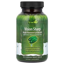 어윈 네츄럴 Irwin Naturals, 비전 샤프, 멀티 영양소 눈 건강, 42 액상 소프트젤
