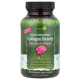 어윈 네츄럴 Irwin Naturals, 임상 검증된 Verisol® 콜라겐 뷰티, 액상 소프트젤 80정