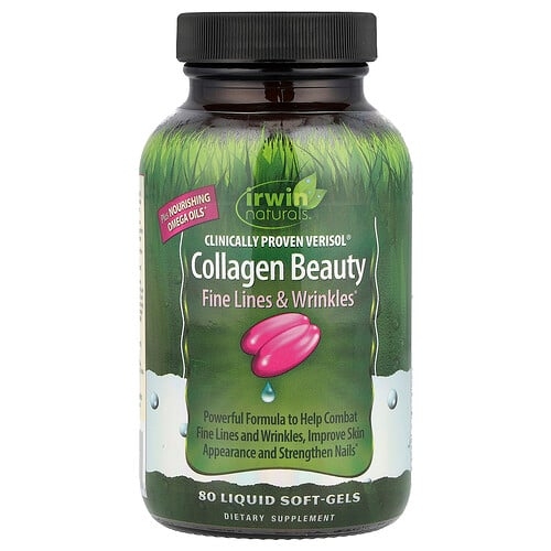 어윈 네츄럴 Irwin Naturals, 임상 검증된 Verisol® 콜라겐 뷰티, 액상 소프트젤 80정 상세 이미지