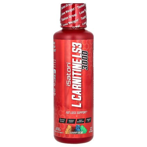 이사토리 Isatori, L-카르니틴 LS3 3000, 구미젤리 베어, 3,000mg, 480ml(16fl oz) 상품 이미지