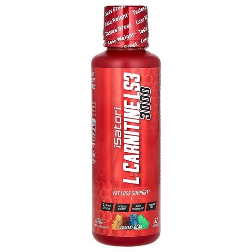 이사토리 Isatori, L-카르니틴 LS3 3000, 구미젤리 베어, 3,000mg, 480ml(16fl oz) 상세 이미지
