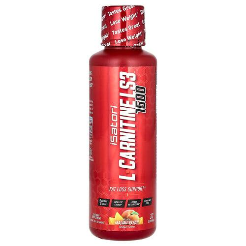 이사토리 Isatori, l-카르니틴 LS3 1500, 말리부 비치, 1,500mg, 480ml(16fl oz) 상품 이미지