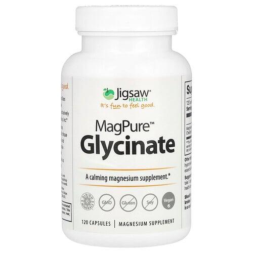 Jigsaw Health, MagPure™ 글리시네이트, 캡슐 120정(캡슐 1정당 50mg) 상품 이미지