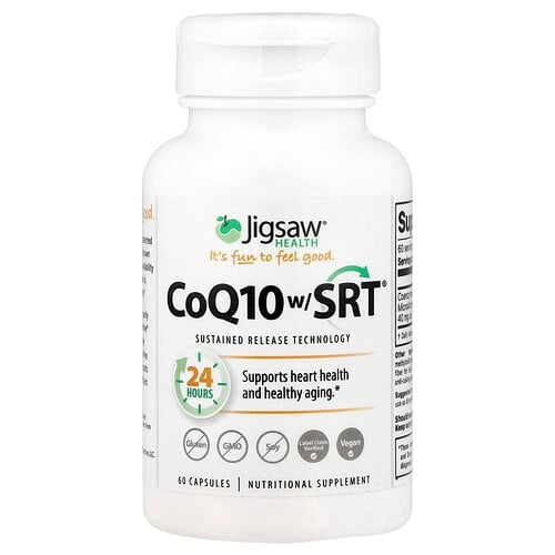 Jigsaw Health, CoQ10 w/ SRT, 캡슐 60정(캡슐 1정당 100mg) 상세 이미지