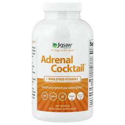 Jigsaw Health, Adrenal Cocktail™ + 천연 식품 비타민C, 캡슐 360정