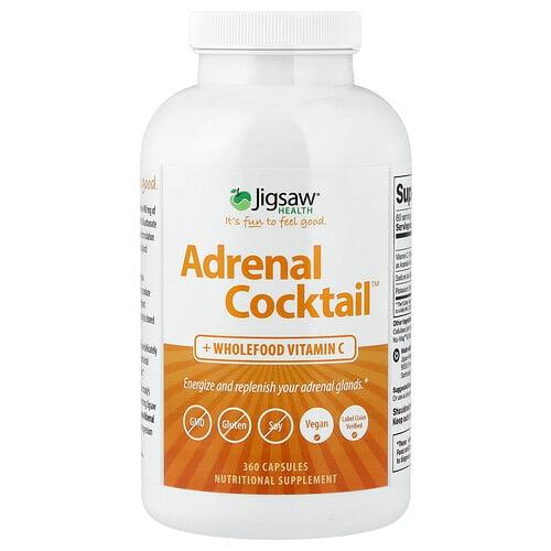 Jigsaw Health, Adrenal Cocktail™ + 천연 식품 비타민C, 캡슐 360정 상품 이미지