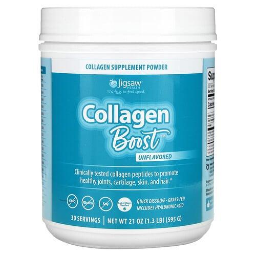 Jigsaw Health, 콜라겐 부스트, 무맛, 595g(21oz) 상품 이미지