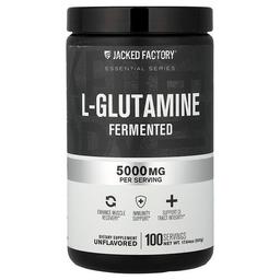 잭드 팩토리 Jacked Factory, Essential Series, L-글루타민, 발효, 무맛, 500g(17.64oz)