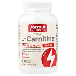 자로우 포뮬라 Jarrow Formulas, 비건 아세틸-L-카르니틴, 500mg, 베지 캡슐 100정