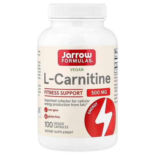 자로우 포뮬라 Jarrow Formulas, 비건 아세틸-L-카르니틴, 500mg, 베지 캡슐 100정 상세 이미지