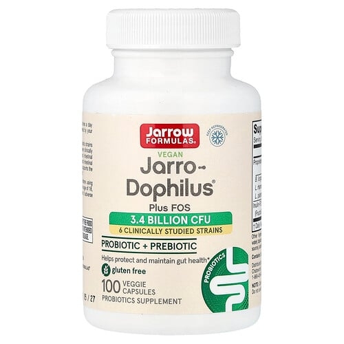 자로우 포뮬라 Jarrow Formulas, 비건 Jarro-Dophilus® 플러스 FOS, 베지 캡슐 100정 상세 이미지