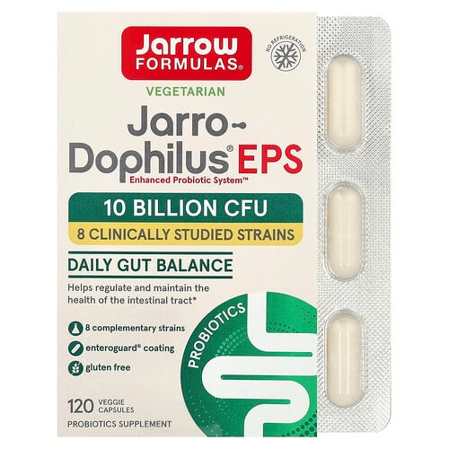 자로우 포뮬라 Jarrow Formulas, Jarro-Dophilus® EPS, 베지 캡슐 120정(캡슐당 100억CFU) 상세 이미지