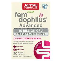 자로우 포뮬라 Jarrow Formulas, 비건 Fem Dophilus 어드밴스드, 100억CFU(104mg), 베지 캡슐 30정