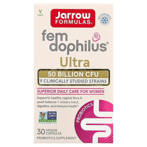 자로우 포뮬라 Jarrow Formulas, Fem-Dophilus® Ultra, 베지 캡슐 30정 상세 이미지