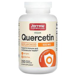 자로우 포뮬라 Jarrow Formulas, 케르세틴 (Quercetin), 500 밀리그램, 200 베지켑슐